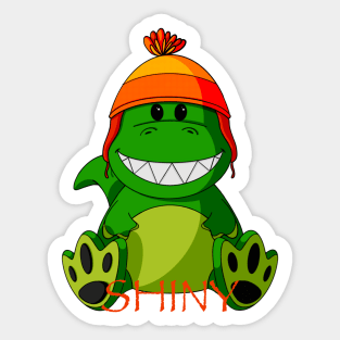 Shiny Dinosaur Sticker